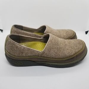 Chaco Sloan wool and leather clogs in Sandstone Citron size 6.5
